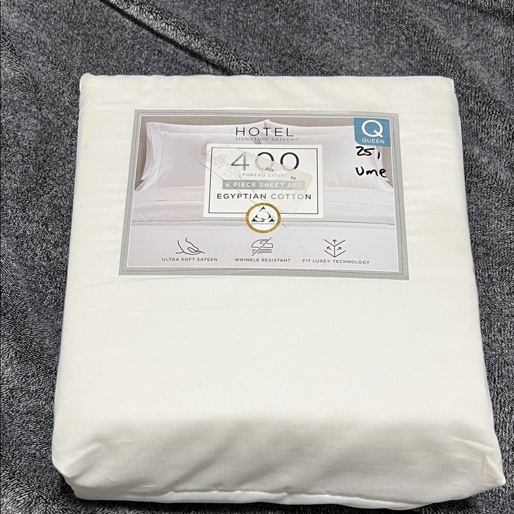 Hotel Collection Egyptian Cotton Sheet Set white,